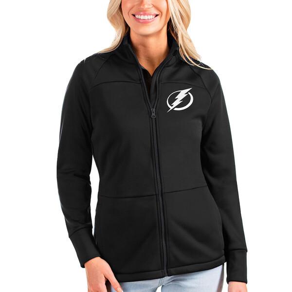 格安販売中 アンティグア ジャケット＆ブルゾン アウター レディース Tampa Bay Lightning Antigua Women's Links FullZip Golf Jacket Black テーラード、ブレザー
