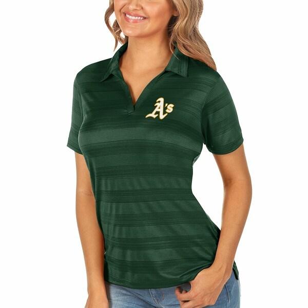 アンティグア ポロシャツ トップス レディース Oakland Athletics Antigua Women's Compass Polo Green