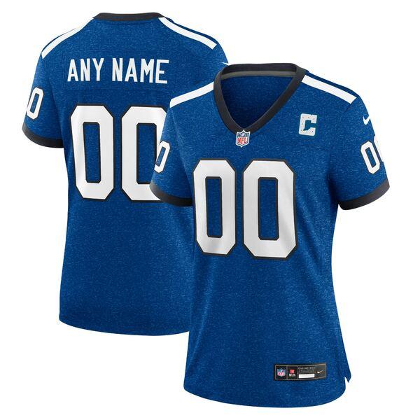 ナイキ ユニフォーム トップス レディース Indianapolis Colts Nike Women's Indiana Nights Alternate Custom Game Jersey Royal｜asty-shop2｜02