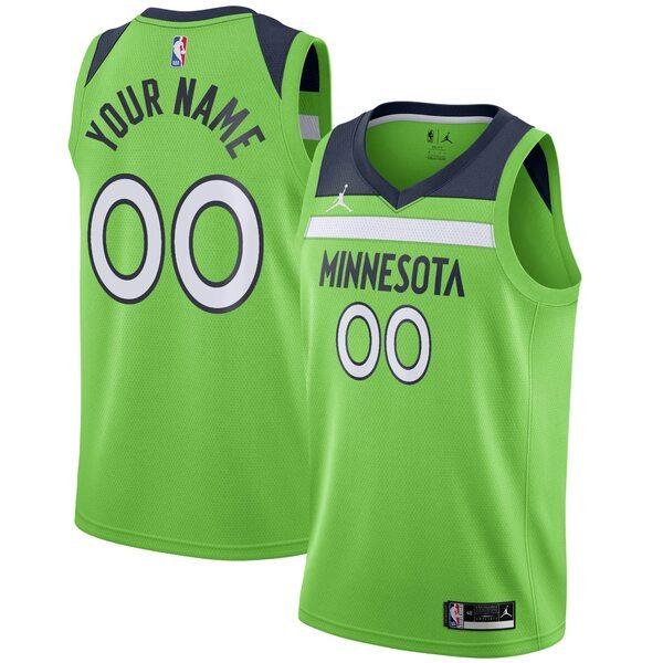 ナイキ ユニフォーム トップス ナイキ メンズ Minnesota Timberwolves スポーツ メンズ Nike Custom Swingman Statement Neon Jersey Green 海外インポートファッション Edition 75 14oqtake23 Odrg Asty2 売り出し人気商品の