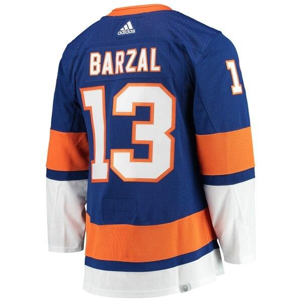 アディダス ユニフォーム トップス メンズ Mathew Barzal New York Islanders Adidas Home Primegreen  Authentic Pro Player Jersey Royal 応援グッズ
