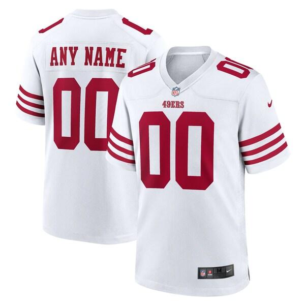 ナイキ ユニフォーム メンズ San Francisco 49ers Nike Game Custom Player Jersey White｜asty-shop2｜04