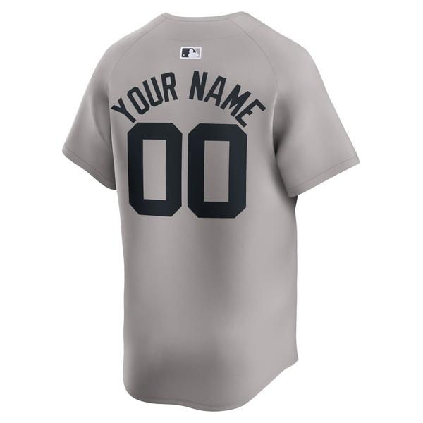 ナイキ ユニフォーム メンズ New York Yankees Nike Away Limited Custom Jersey Gray｜asty-shop2｜03