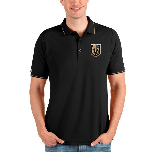 上等な Antigua Knights Golden Vegas メンズ トップス ポロシャツ アンティグア Affluent Black/Gold Polo ポロシャツ