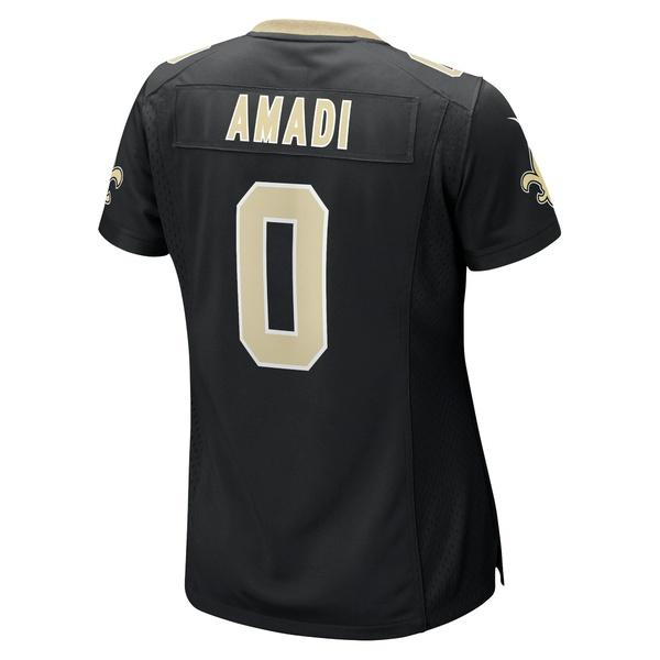ナイキ ユニフォーム トップス レディース Ugo Amadi New Orleans Saints Nike Women's Team Game Jersey Black｜asty-shop2｜03