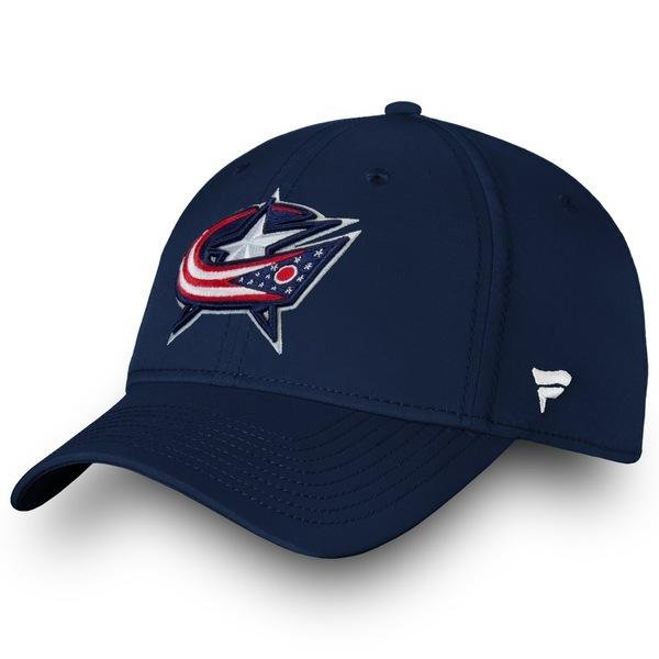 2022年春の Columbus メンズ アクセサリー 帽子 ファナティクス Blue Navy Hat Flex Core Logo Primary Branded Fanatics Jackets ニット帽、ビーニー