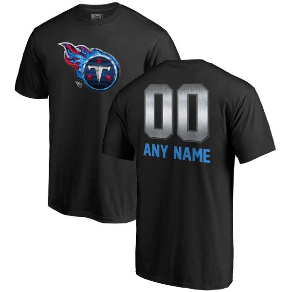 ファナティクス Tシャツ トップス メンズ Tennessee Titans NFL Pro Line by Fanatics Branded Personalized Midnight Mascot TShirt Black｜asty-shop2｜05