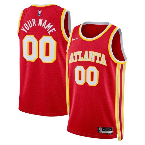 ナイキ ユニフォーム トップス メンズ Atlanta Hawks Nike Unisex Swingman Custom Jersey Red Icon Edition｜asty-shop2｜04