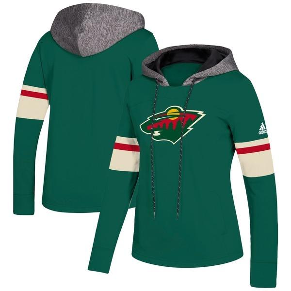 超目玉 Green Hoodie Pullover Crewdie Women S Adidas Wild Minnesota レディース アウター パーカー スウェットシャツ アディダス パーカー スウェットシャツ レディース アディダス トップス Meorboston Org