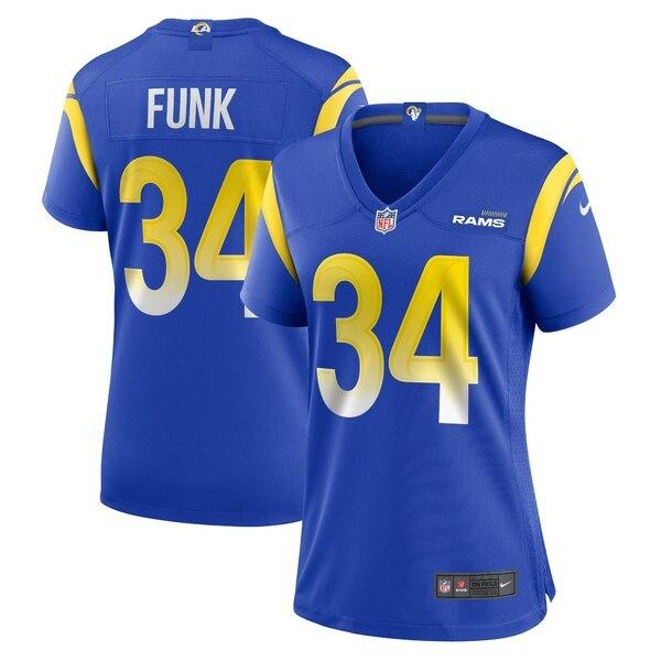 ナイキ ユニフォーム トップス レディース Jake Women S Funk Los 野球 Angeles Rams Royal Jersey Player Women S Game