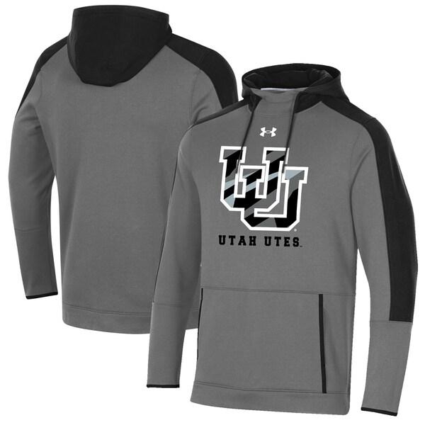 限定商品 アンダーアーマー パーカー・スウェットシャツ アウター メンズ Utah Utes Under Armour Special Game Pullover Hoodie Gray