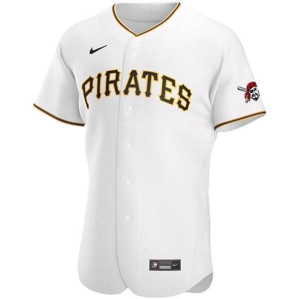 国産】ナイキ ユニフォーム トップス Home Pirates Jersey Team Nike Authentic Pittsburgh メンズ  White 応援グッズ