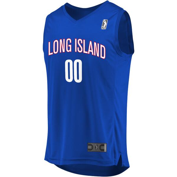 ファナティクス ユニフォーム トップス メンズ Long Island Nets Fanatics Branded 2019/20 Replica Custom Jersey Blue｜asty-shop2｜03
