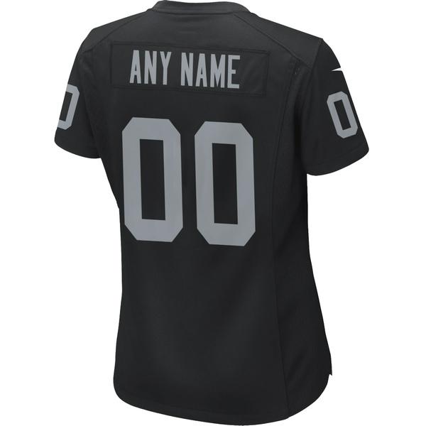 ナイキ ユニフォーム トップス レディース Las Vegas Raiders Nike Women's Custom Game Jersey Black｜asty-shop2｜04