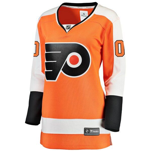 ファナティクス ユニフォーム トップス レディース Philadelphia Flyers Fanatics Branded Women's Home Breakaway Custom Jersey Orange