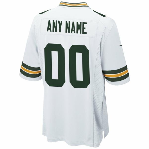 ナイキ ユニフォーム メンズ Green Bay Packers Nike Custom Game Jersey White｜asty-shop2｜03
