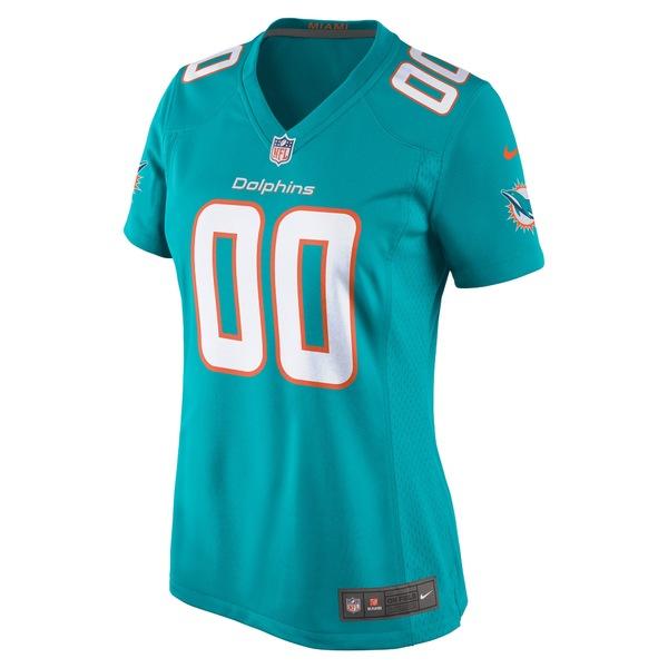 ナイキ ユニフォーム トップス レディース Miami Dolphins Nike Women's Custom Game Jersey Aqua｜asty-shop2｜03