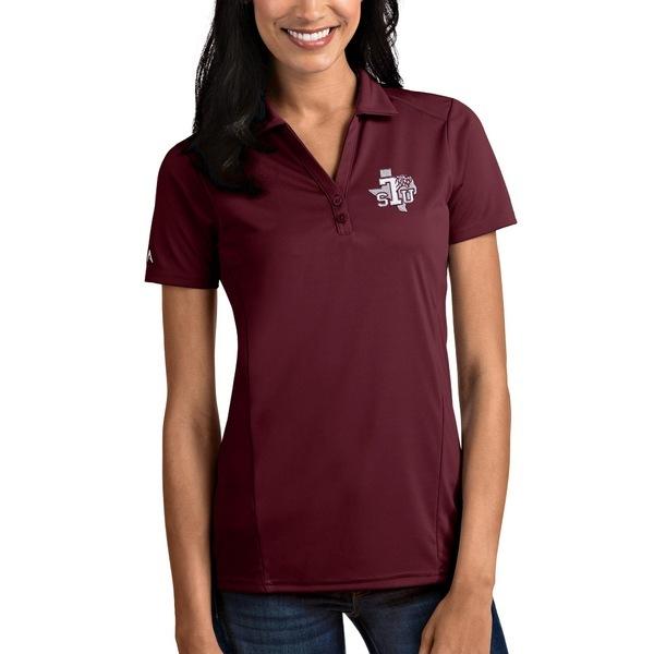 アンティグア ポロシャツ トップス レディース Texas Southern Tigers Antigua Women's Tribute Polo Maroon