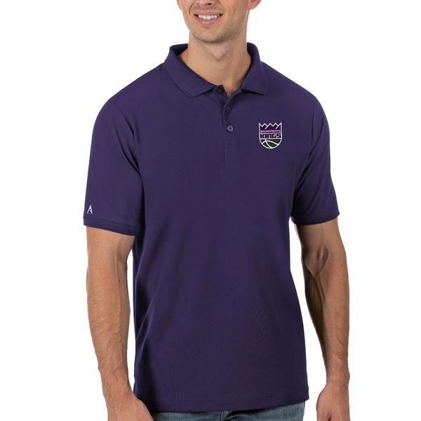 ベストセラー Kings Sacramento メンズ トップス ポロシャツ アンティグア Antigua Purple Polo Pique Legacy ポロシャツ