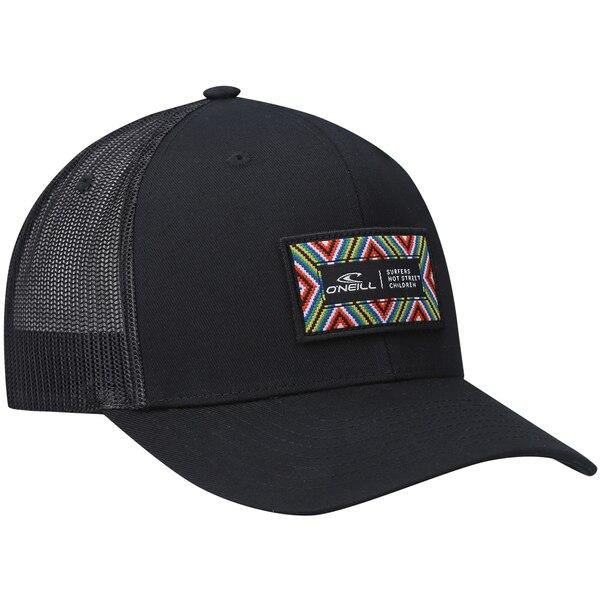 オニール 帽子 メンズ O'Neill Box Trucker Snapback Hat Black｜asty-shop2｜03
