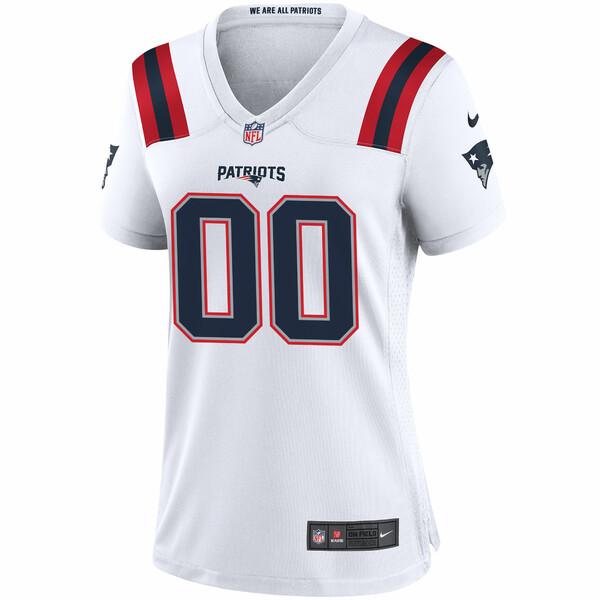 ナイキ ユニフォーム トップス レディース Nike New England Patriots Women's Custom Game Jersey White｜asty-shop2｜03