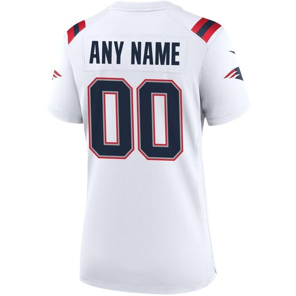 ナイキ ユニフォーム トップス レディース Nike New England Patriots Women's Custom Game Jersey White｜asty-shop2｜04