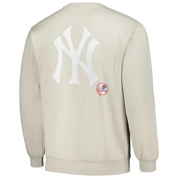 女性に人気！ プレジャーズ パーカー・スウェットシャツ アウター メンズ New York Yankees Ballpark Pullover Sweatshirt Gray