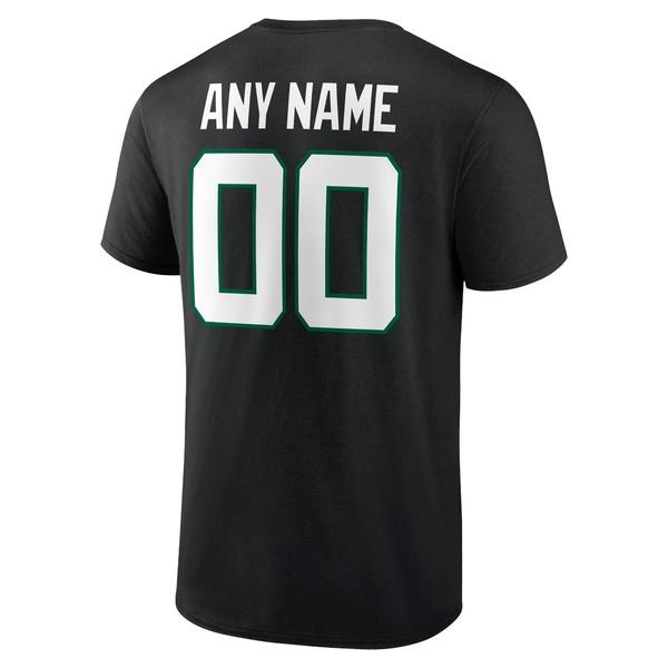 ファナティクス Tシャツ トップス メンズ New York Jets Fanatics Branded Team Authentic Personalized Name & Number TShirt Black｜asty-shop2｜04