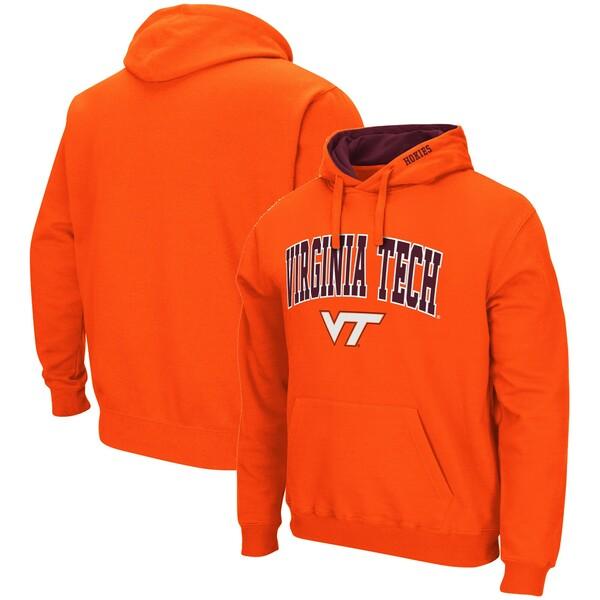 【福袋セール】  Virginia メンズ アウター パーカー・スウェットシャツ コロシアム Tech Orange Hoodie Pullover 3.0 Logo & Arch Colosseum Hokies パーカー