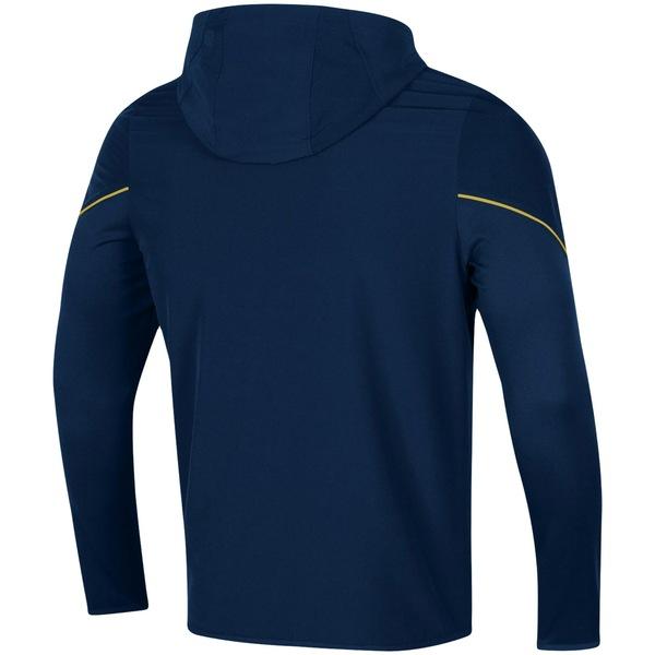 アンダーアーマー ジャケット＆ブルゾン アウター メンズ Notre Dame Fighting Irish Under Armour 2021 Sideline WarmUp FullZip Hoodie Navy｜asty-shop2｜03