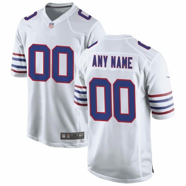 ナイキ ユニフォーム トップス メンズ Buffalo Bills Nike Alternate Custom Game Jersey White｜asty-shop2｜02