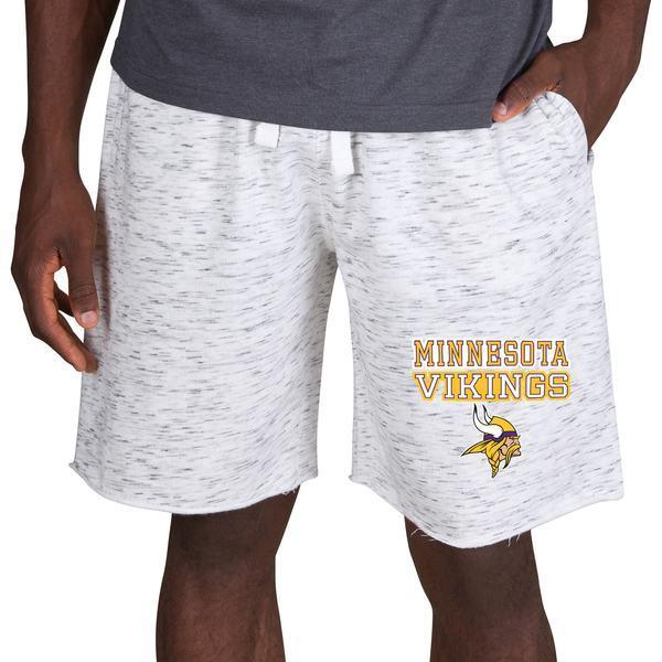 【保障できる】 コンセプトスポーツ ハーフ＆ショーツ ボトムス メンズ Minnesota Vikings Concepts Sport Alley Fleece Shorts White/Charcoal ショート、ハーフパンツ