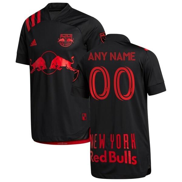 コンビニ受取対応商品 アディダス ユニフォーム トップス メンズ New York Red Bulls Adidas Dark Mode Custom Authentic Jersey Black 高級感 Filtrasul Com Br