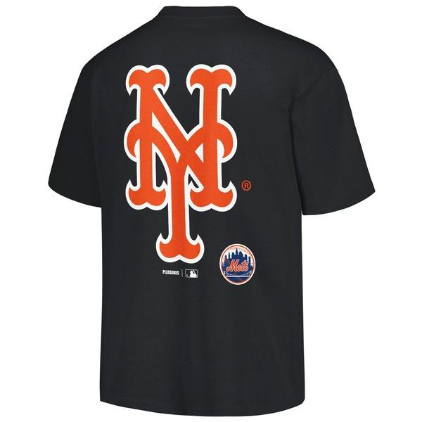 プレジャーズ Tシャツ トップス メンズ New York Mets PLEASURES Ballpark TShirt Black｜asty-shop2｜03