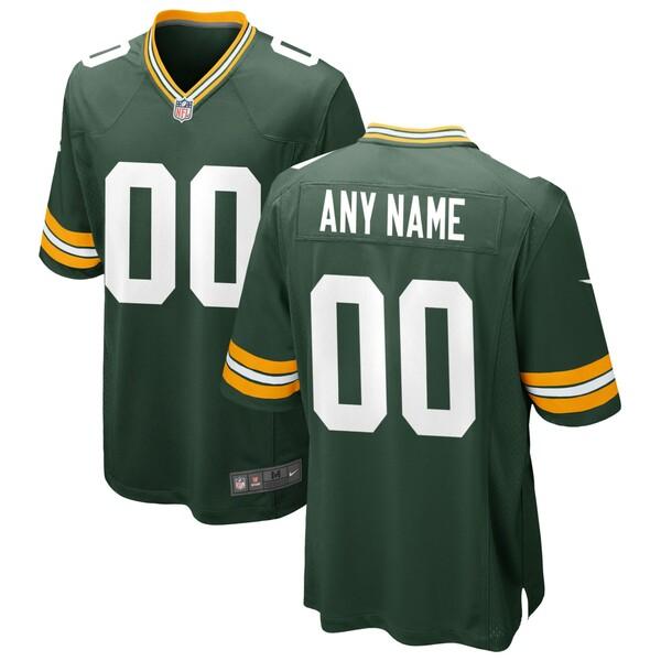 ナイキ ユニフォーム トップス メンズ Green Bay Packers Nike Custom Game Jersey Green｜asty-shop2｜02