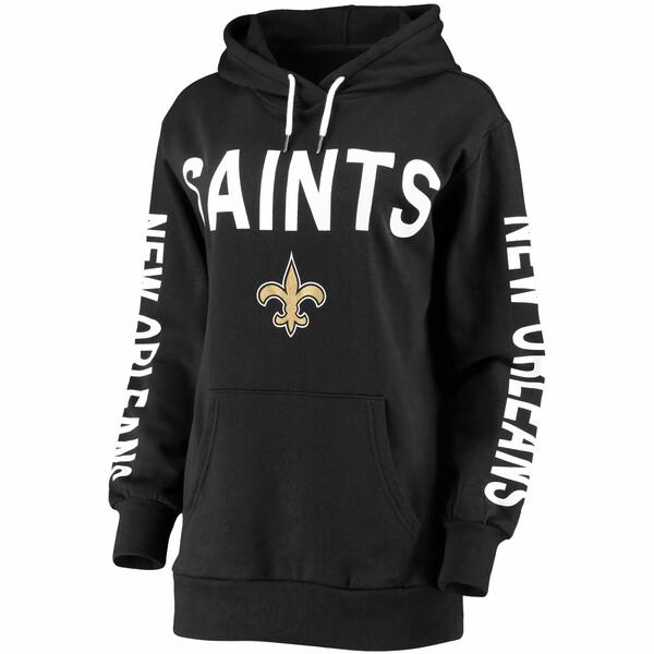 カールバンクス パーカー・スウェットシャツ アウター レディース New Orleans Saints GIII 4Her by Carl Banks Women's Extra Point Pullover Hoodie Navy