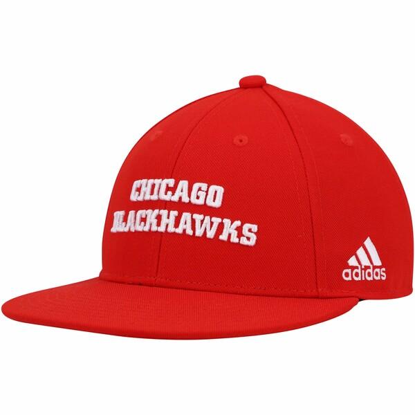アディダス 帽子 メンズ Chicago Blackhawks adidas Snapback Hat Red｜asty-shop2｜05