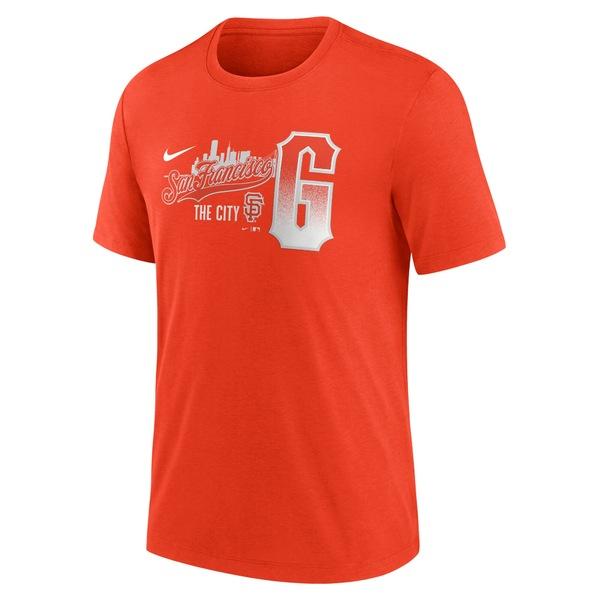 ナイキ Tシャツ トップス メンズ San Francisco Giants Nike City Connect TriBlend TShirt Orange｜asty-shop2｜02