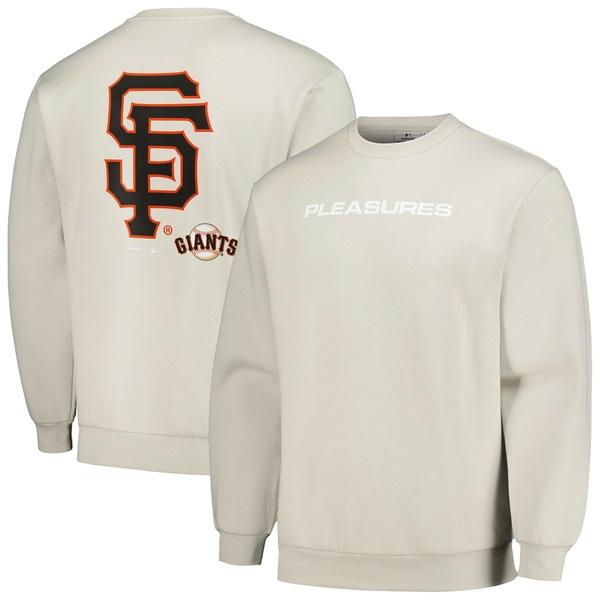 レビュー高評価 プレジャーズ パーカー・スウェットシャツ アウター メンズ San Francisco Giants PLEASURES Ballpark Pullover Sweatshirt Gray