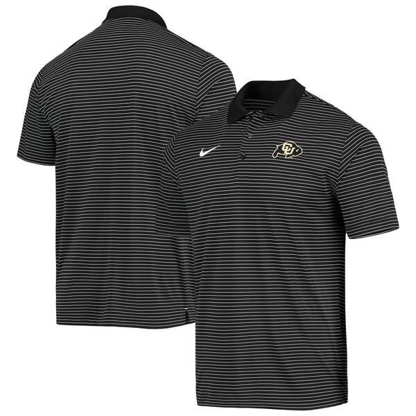 ナイキ ポロシャツ トップス メンズ Colorado Buffaloes Nike Stadium Stripe Primary Logo Performance Polo Black｜asty-shop2｜05