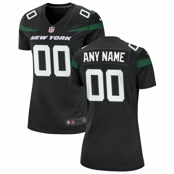 ナイキ ユニフォーム トップス レディース New York Jets Nike Women's Alternate Custom Game Jersey Stealth Black｜asty-shop2｜02