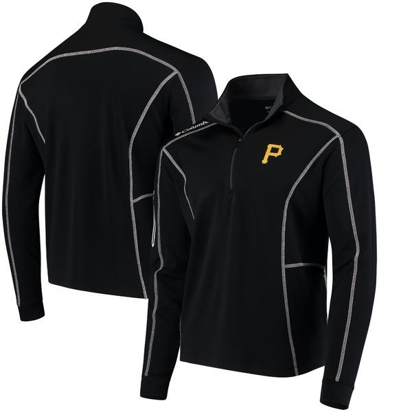 お得 Shotgun Columbia Pirates Pittsburgh メンズ アウター ジャケット ブルゾン コロンビア ジャケット ブルゾン メンズ コロンビア Quarterzip Black Jacket Pullover ジャケット