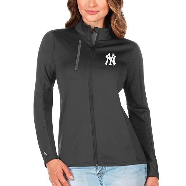 大好き Women's Antigua Yankees York New レディース アウター ジャケット＆ブルゾン アンティグア Generation Charcoal/Silver Jacket FullZip テーラード、ブレザー