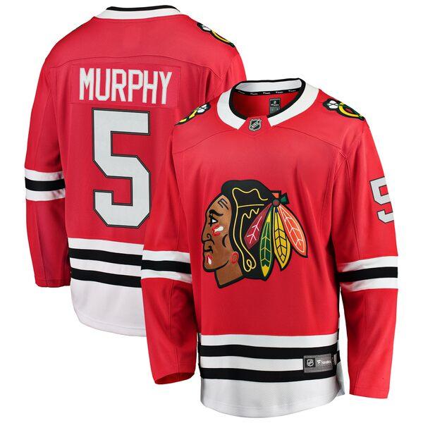 2021年最新海外 ファナティクス Red Jersey Player Breakaway Blackhawks Chicago Murphy Connor メンズ トップス ユニフォーム レプリカユニフォーム