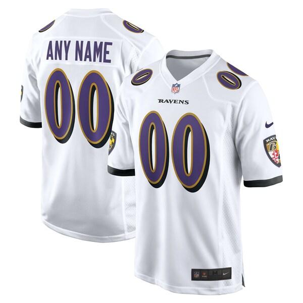 ナイキ ユニフォーム メンズ Baltimore Ravens Nike Custom Game Jersey White｜asty-shop2｜04
