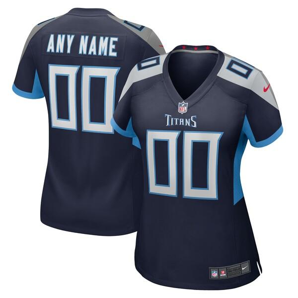 ナイキ ユニフォーム レディース Tennessee Titans Nike Women's Custom Game Jersey Navy｜asty-shop2｜05