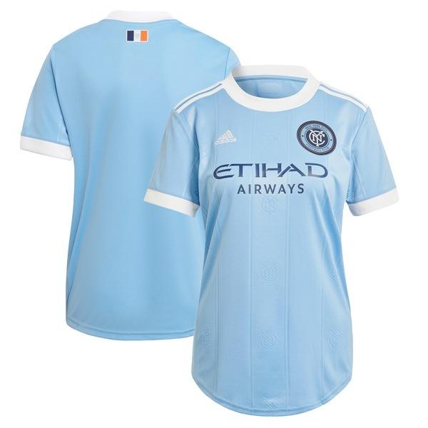 セール価格 アディダス ユニフォーム トップス レディース New York City Fc Adidas Women S 21 Bronx Blue Kit Replica Jersey Light Blue 今月のお買得品 Pagos Estelarcr Com