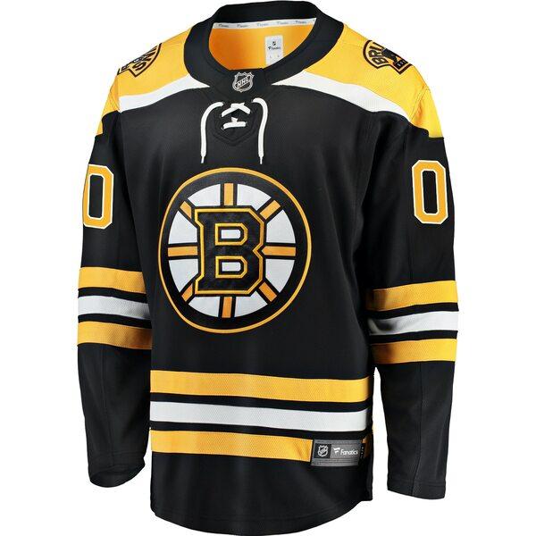 レビュー高評価の商品！ファナティクス ユニフォーム トップス Breakaway Branded Bruins Boston Jersey  Fanatics Custom Home メンズ Black 応援グッズ