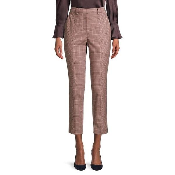 お買い得 レベッカテイラー レディース カジュアルパンツ レベッカテイラー カジュアルパンツ ボトムス レディース Tailored Plaid Pants Camel Rose ボトムス パンツ