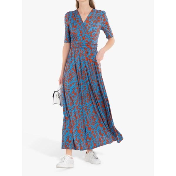 最安 ジョリモリ ワンピース レディース トップス Jolie Moi Acadia Floral Print Wrap Maxi Dress Blue Multi 送料込 Www Thedailyspud Com
